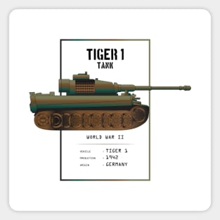 1942 Tiger 1 Tank Magnet